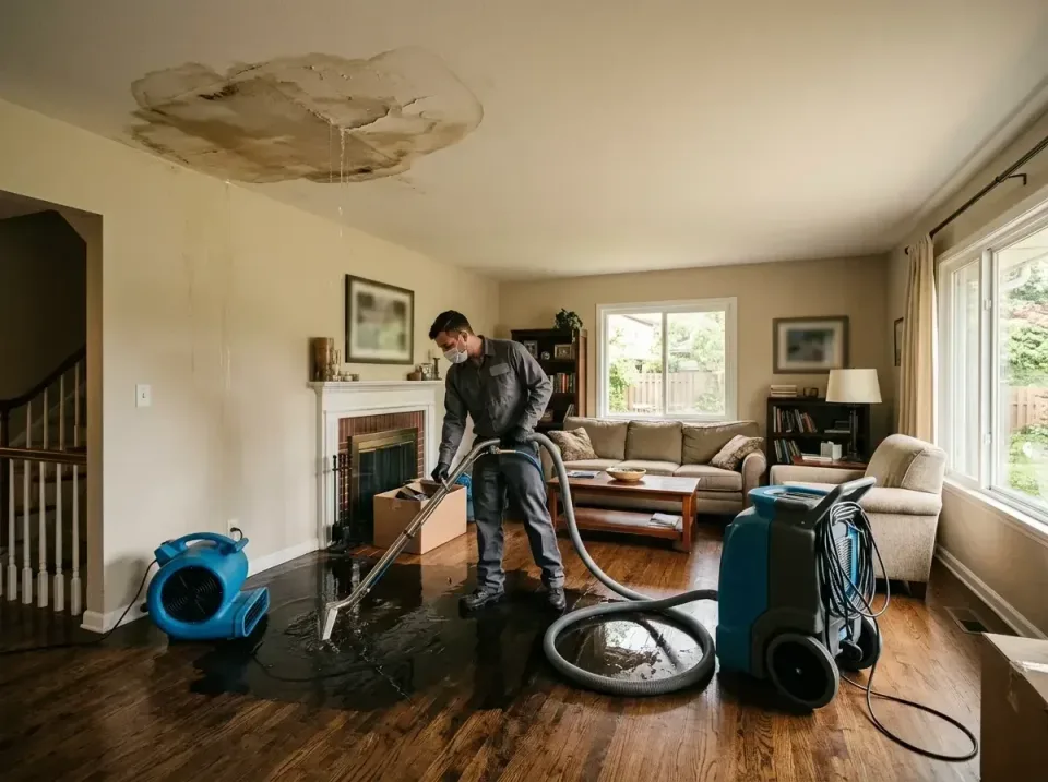 attic-pipe-burst-ceiling-drip-008 — frequently asked questions, Water Damage Restoration & Carpet Care in Bear Creek Ranch,…
